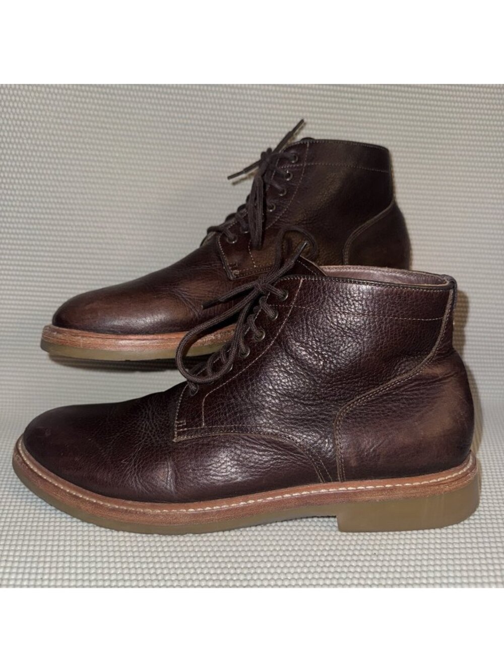 Warfield & Grand Fletch Brown Leather Dress Business Chukka Boots Mens Size 11.5